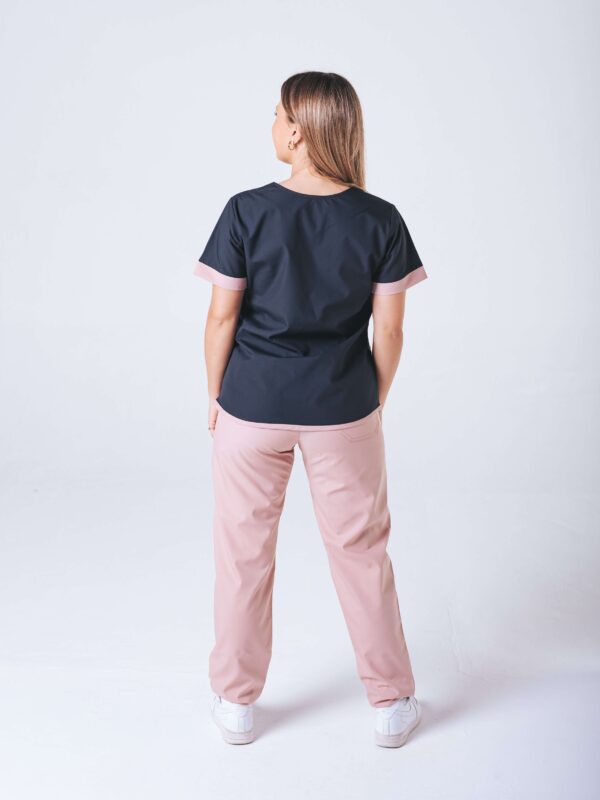 Ambo Bianca negro y rosa viejo - Imagen 2