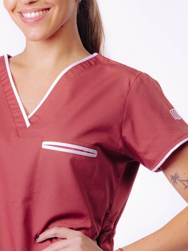 Ambo Luz bordo y rosa viejo - Imagen 2