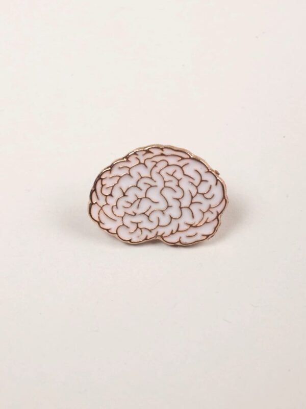Pin metálico cerebro