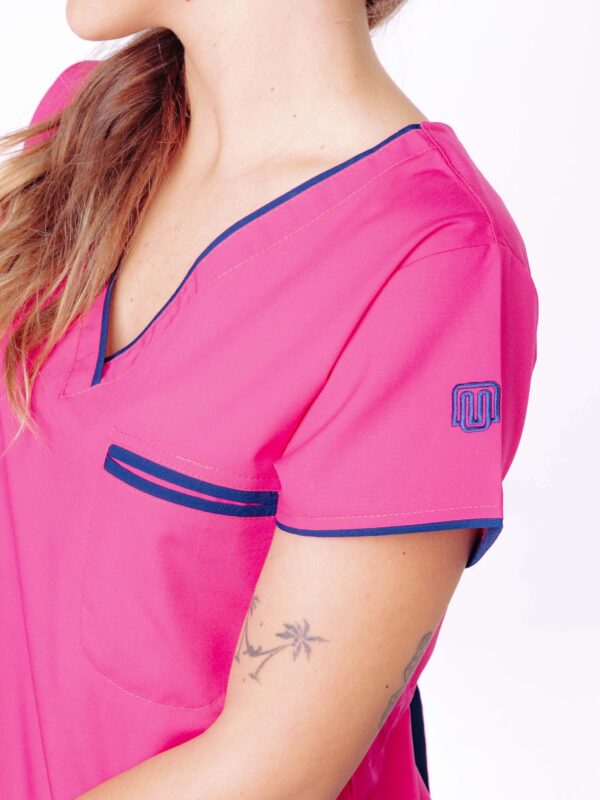 Ambo Luz fucsia y azul marino - Imagen 4