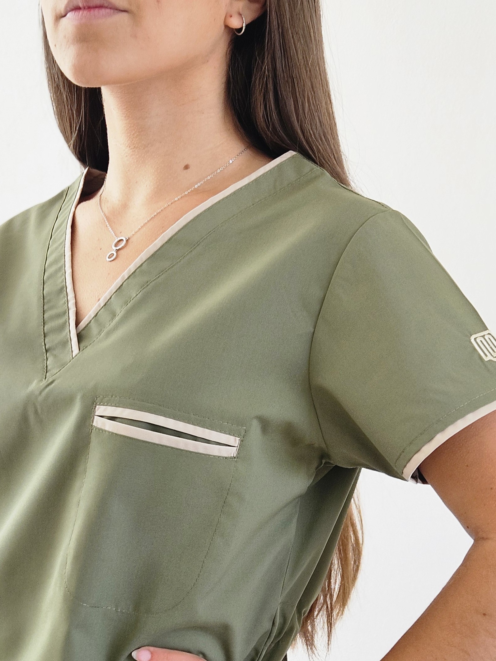 Ambo Luz verde musgo y beige - Imagen 3