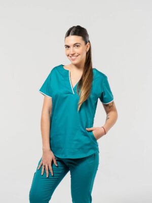 Ambo Olivia verde y gris