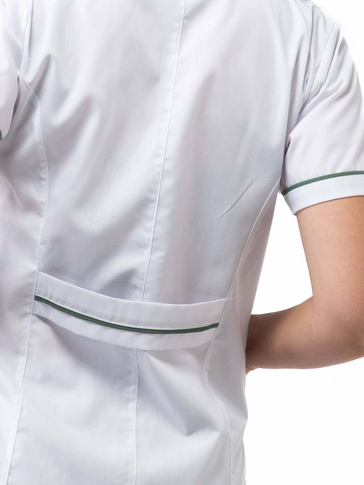 Chaqueta Luna blanca y verde militar - Imagen 5