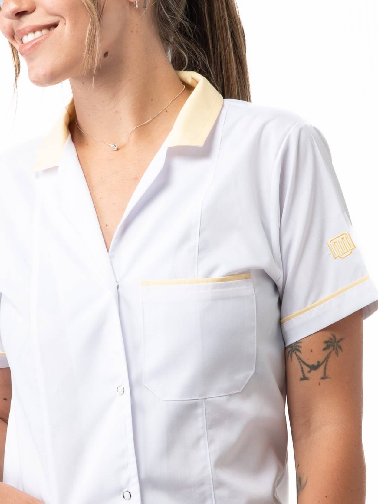 Chaqueta Luna blanca y amarillo - Imagen 4