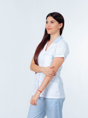 Chaqueta Luna blanca y celeste