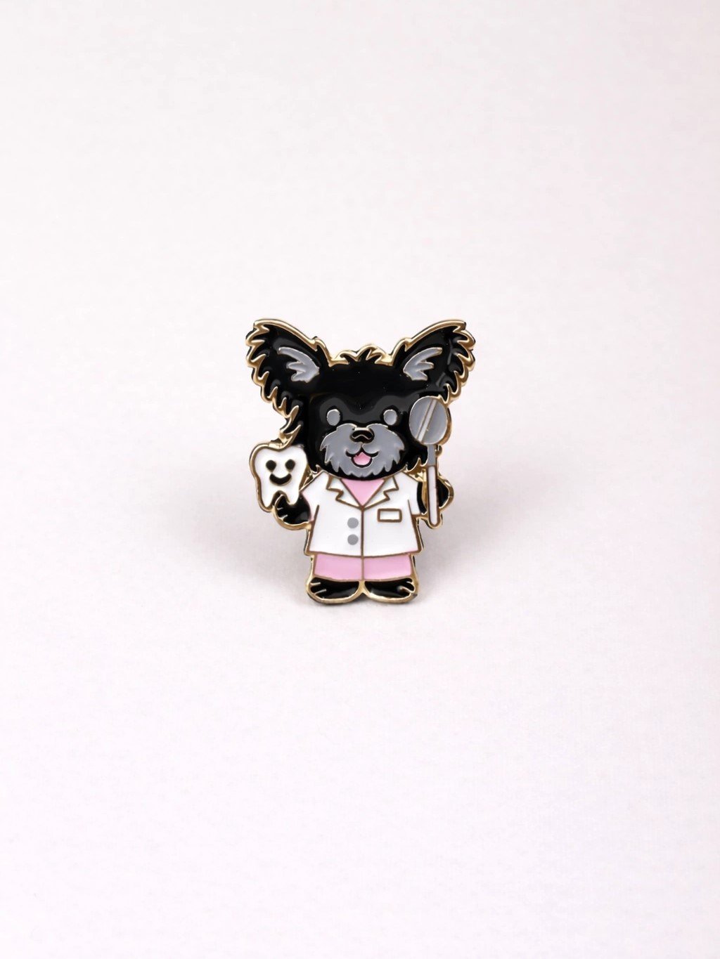 Pin metálico perrito odonto