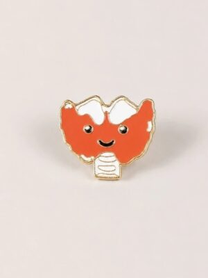 Pin metálico tiroides
