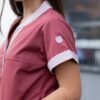 Ambo Zoe bordo claro y rosa viejo - Imagen 4